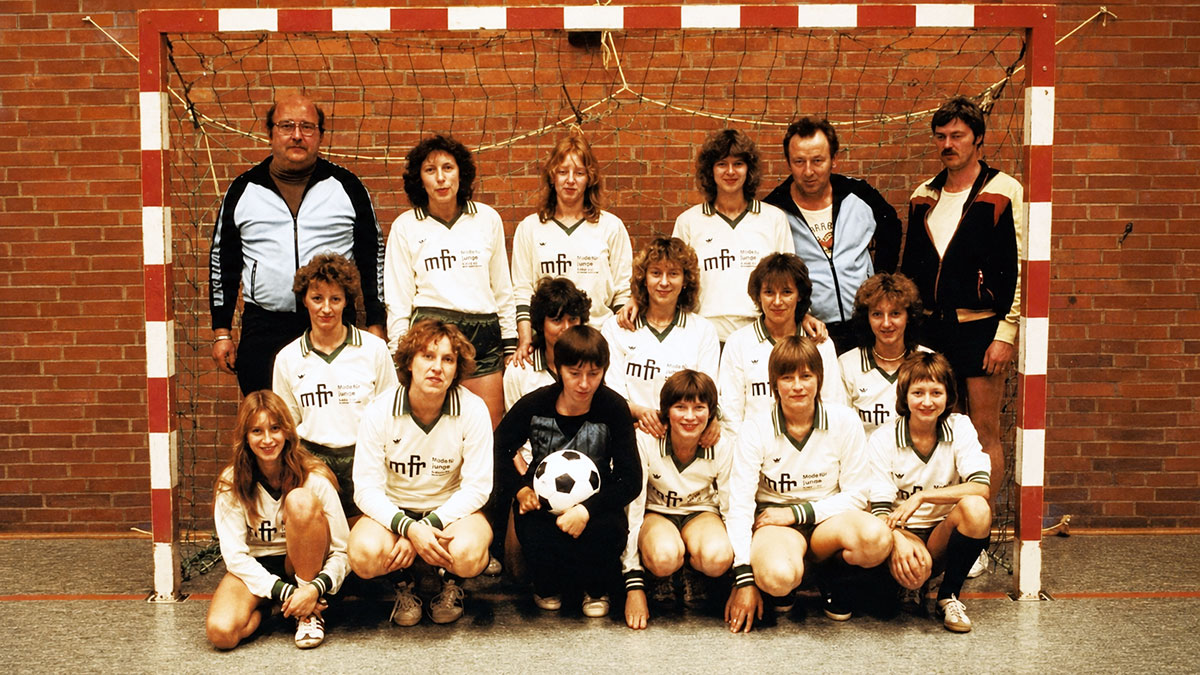 Damenmannschaft bei einem Hallenturnier