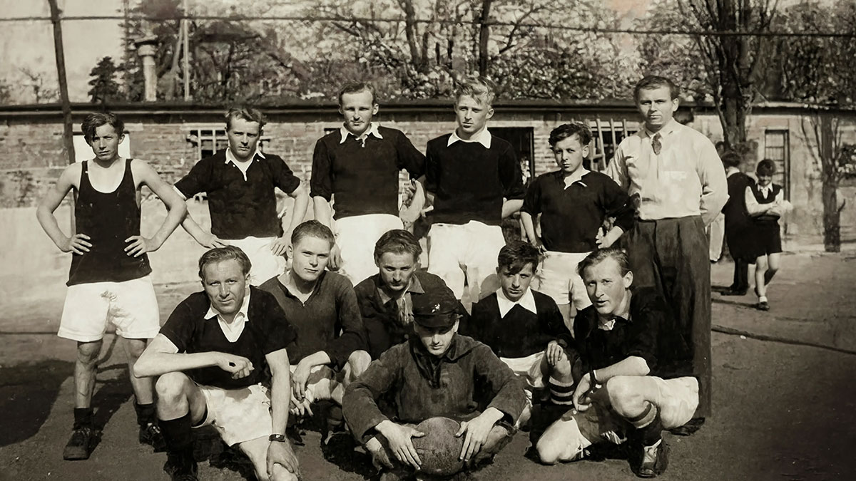 1. Jugendmannschaft in der Boettcherkuhle im Jahr 1949